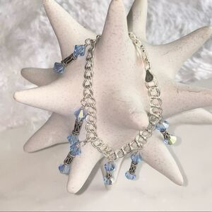 Bella Dolce, sterling Silver and Swarovski crystal charm bracelet